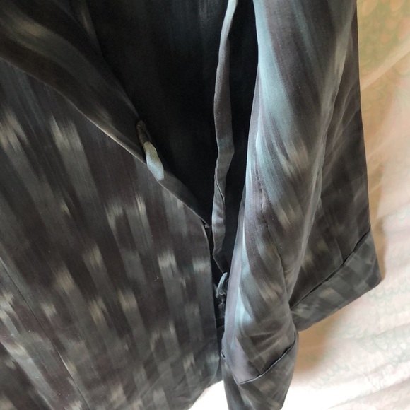 Vintage michiyuki coat in modern ikat - Picture 5 of 7